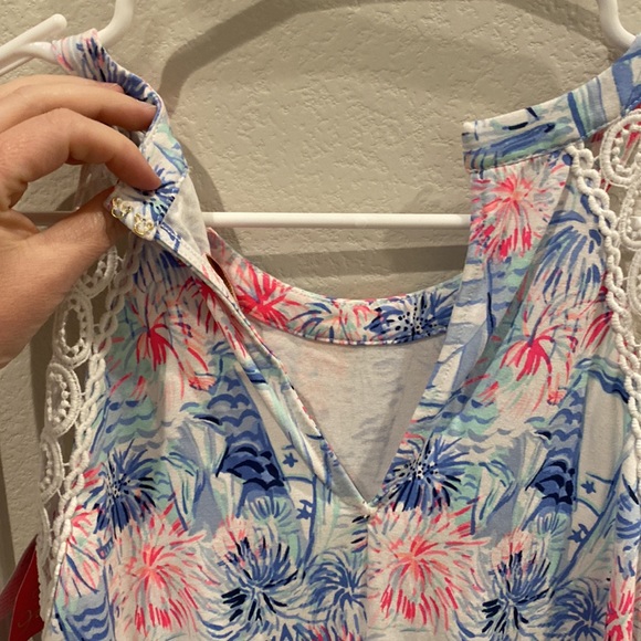 New Lilly Pulitzer One Piece Women’s Sleeveless Romper Size XXS with Pockets - Picture 10 of 17